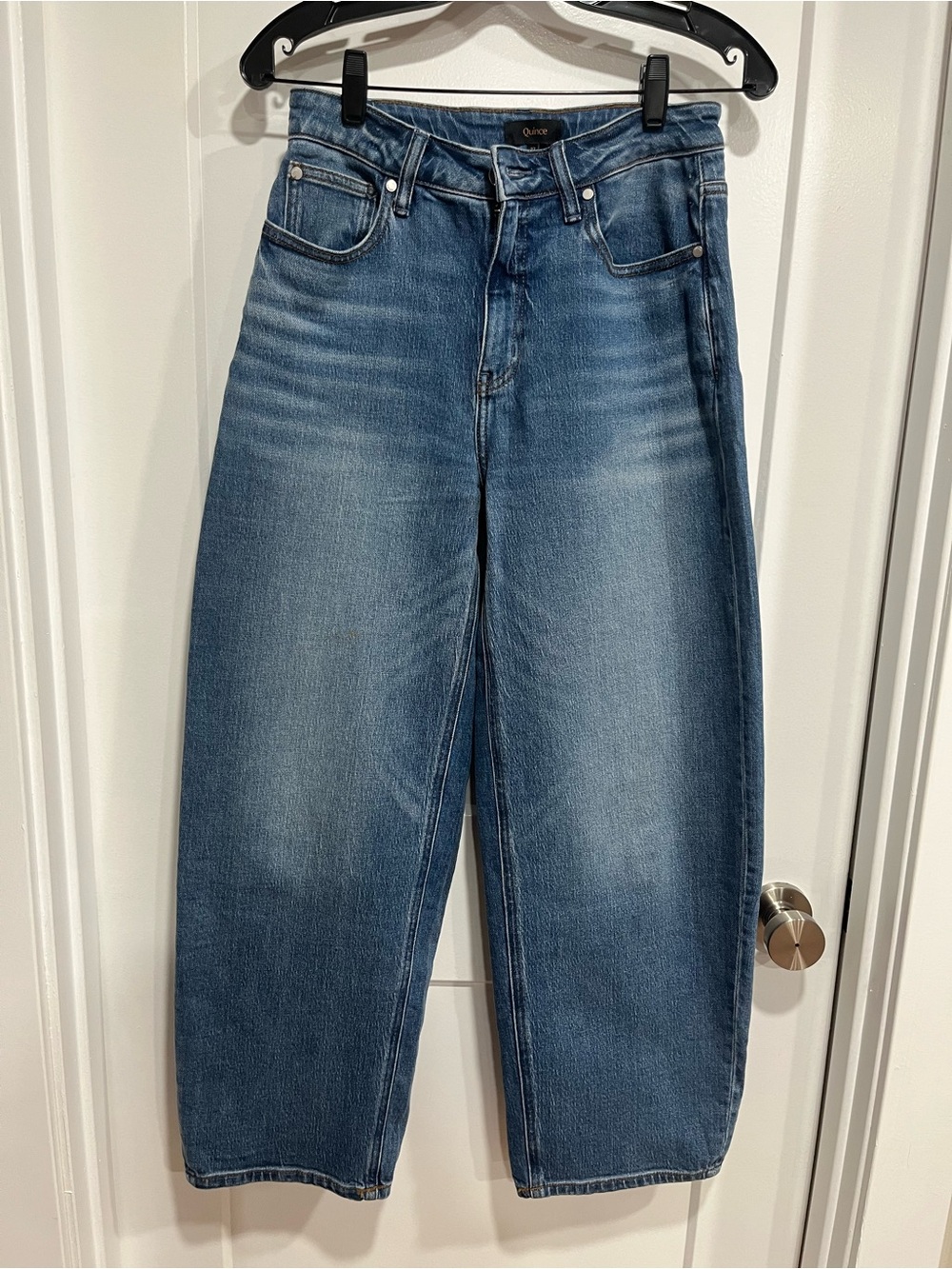 Quince Women's Barrel Leg Jeans